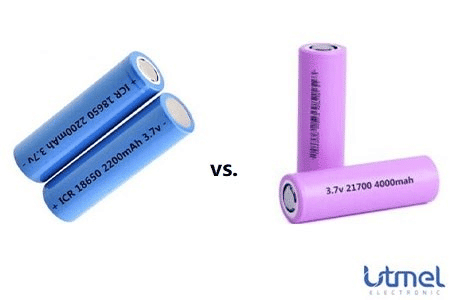 18650 vs. 21700 batteries