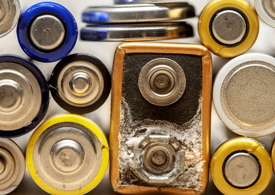 Alkaline batteries leak, but why