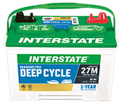 Interstate marine deep cycle battery