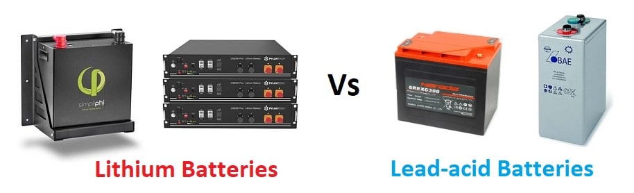 image differentiating LiFePO4 batteries from lead acid batteries