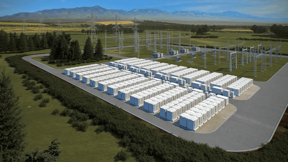 Power grid with energy storage system