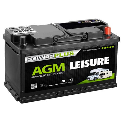 Image of an AGM deep cycle battery 