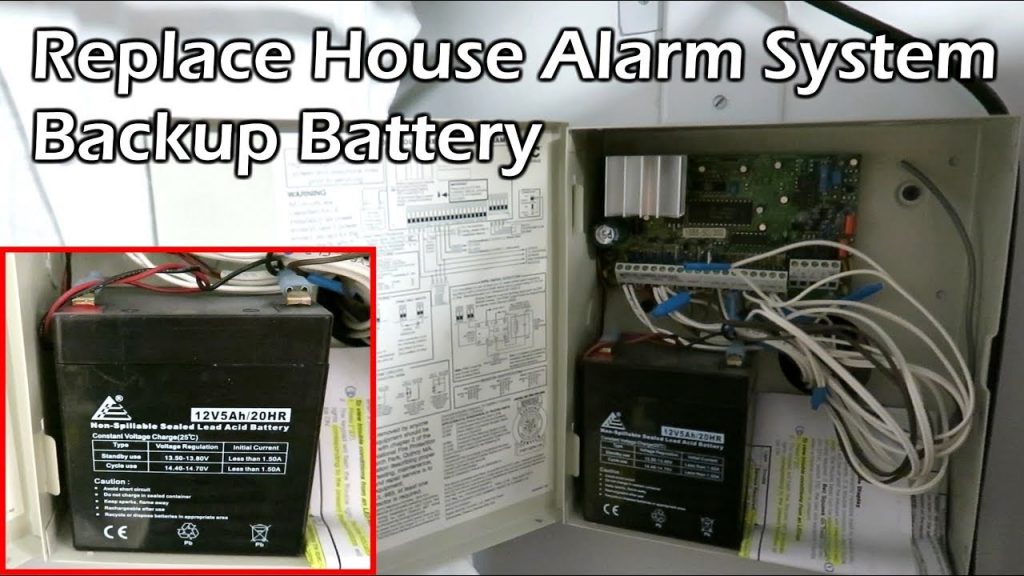 Image showing how to replace alarm battery